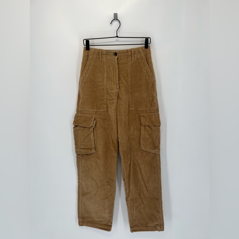 Kith Evans Corduroy Utility Relaxed Straight Leg Pants In Loft Brown